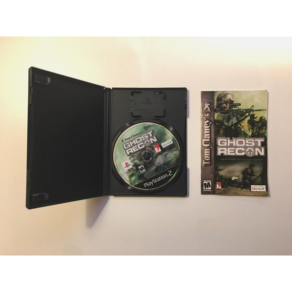 Tom Clancy's Ghost Recon [Black Label] (PlayStation 2, PS2, 2002) CIB Complete - Picture 3 of 7